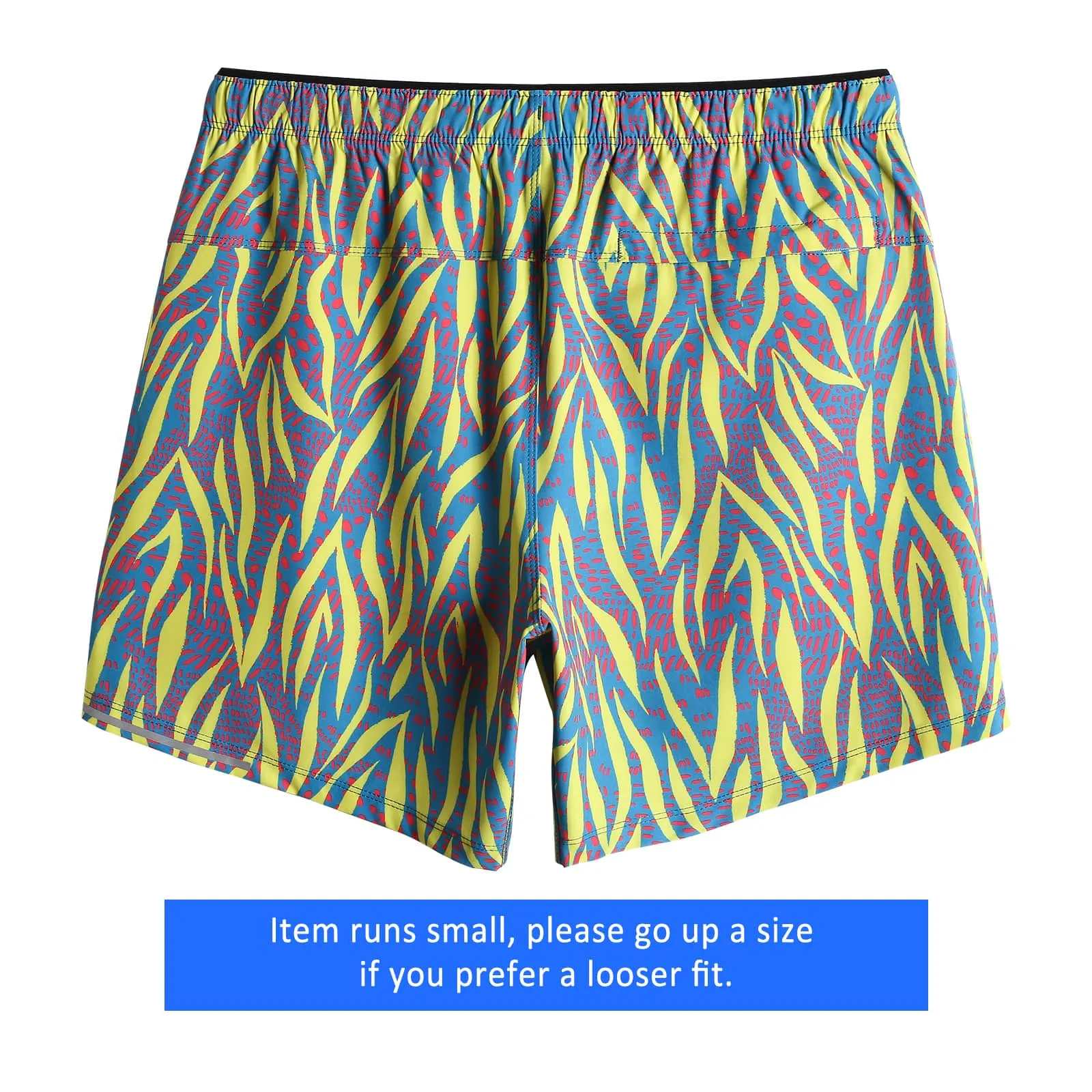 6 Inch Yellow Flame Running Workout Shorts