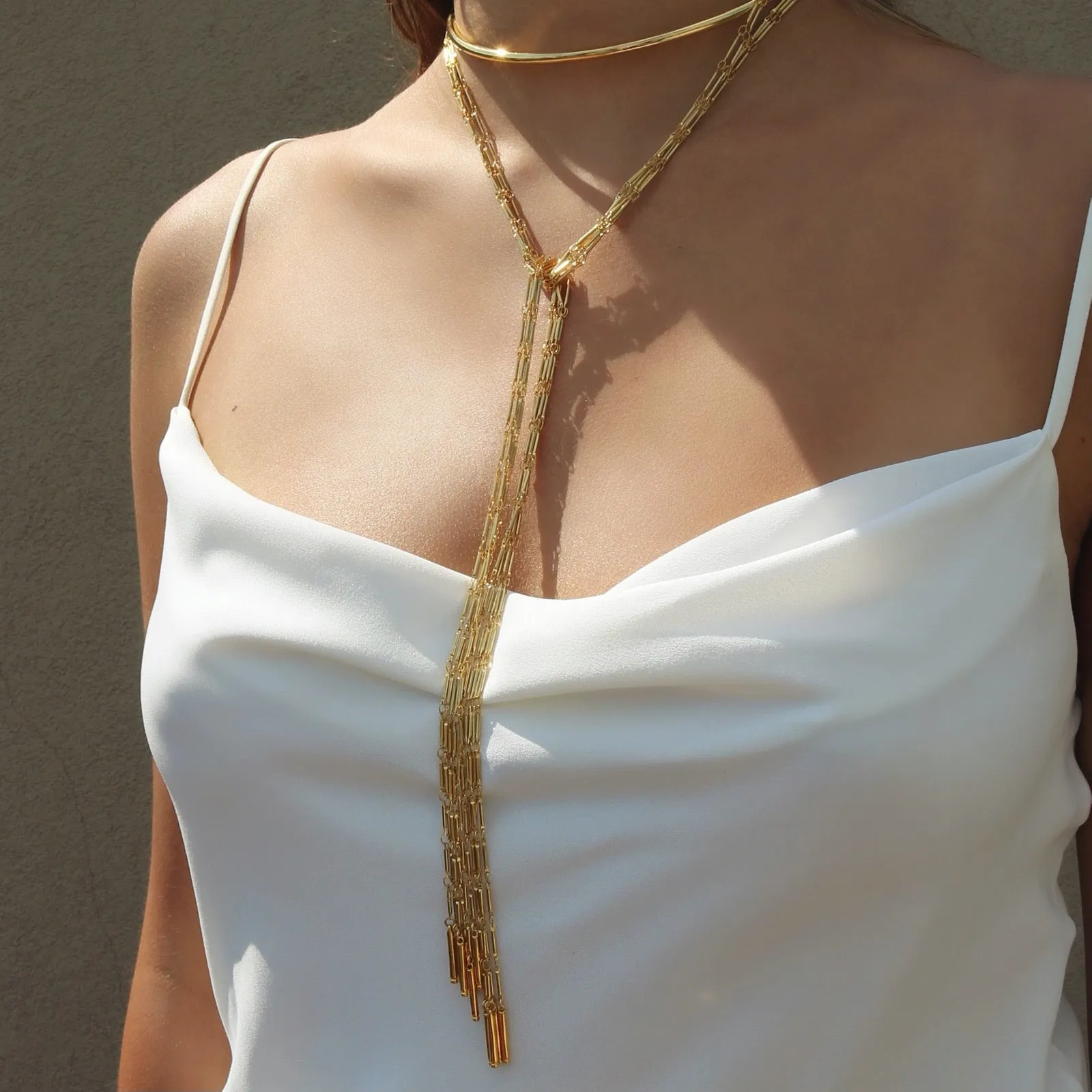 Anuket - Collar Scarf Chain Necklace