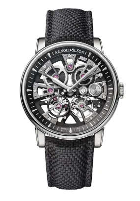 Arnold & Son Nebula 41.5 Steel Black on Strap