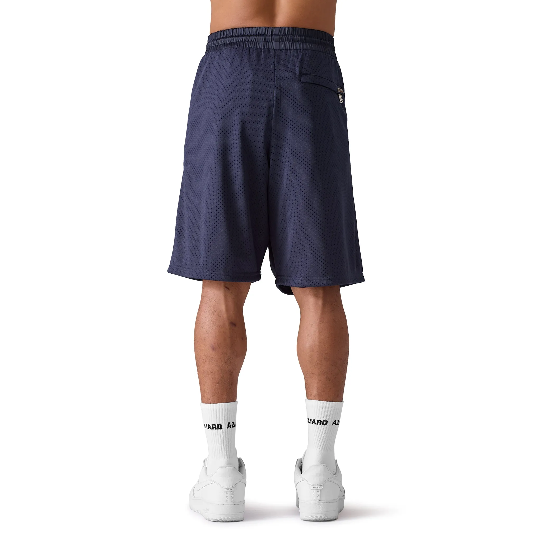 Azat Mard Les Gens Mesh Shorts Navy