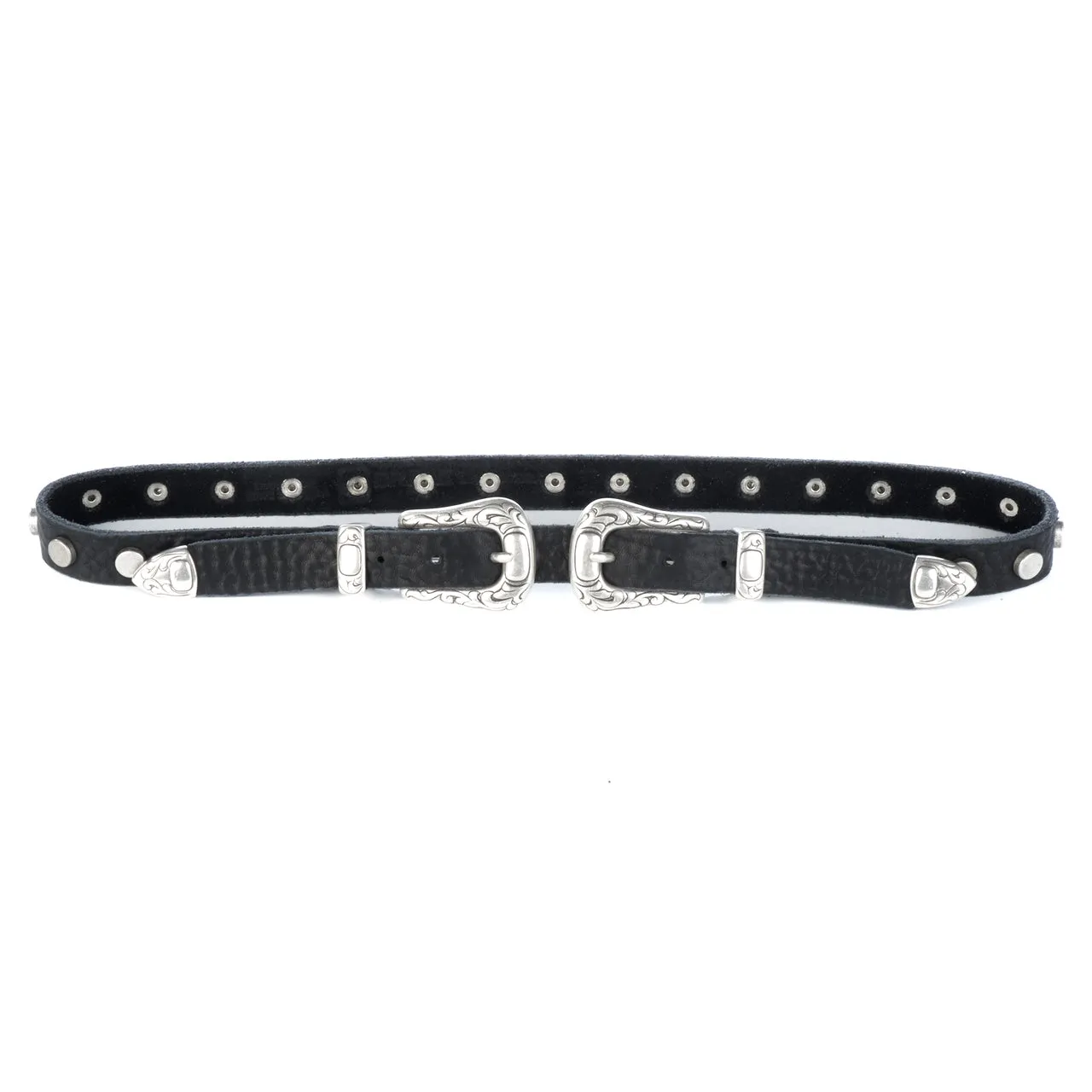 Brave Sanel Studded Double Buckle Belt