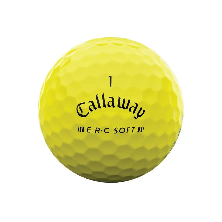 Callaway Balles ERC Soft 2023 Jaune (boite de 12)