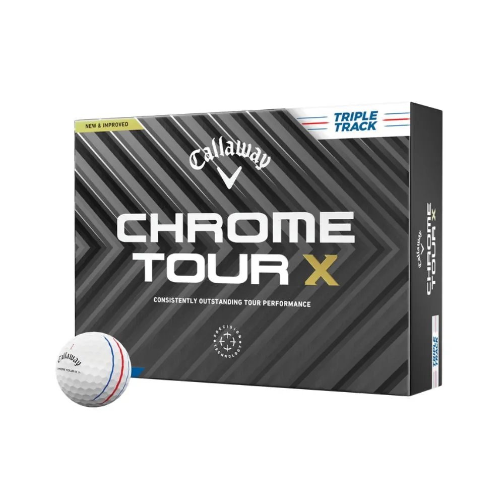 Callaway Chrome Tour X Triple Track 24 White - 1 Dozen