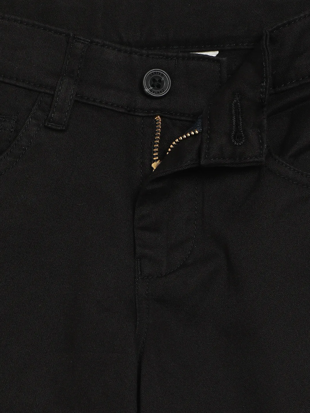 Cantabil Boy's Black Casual Trousers