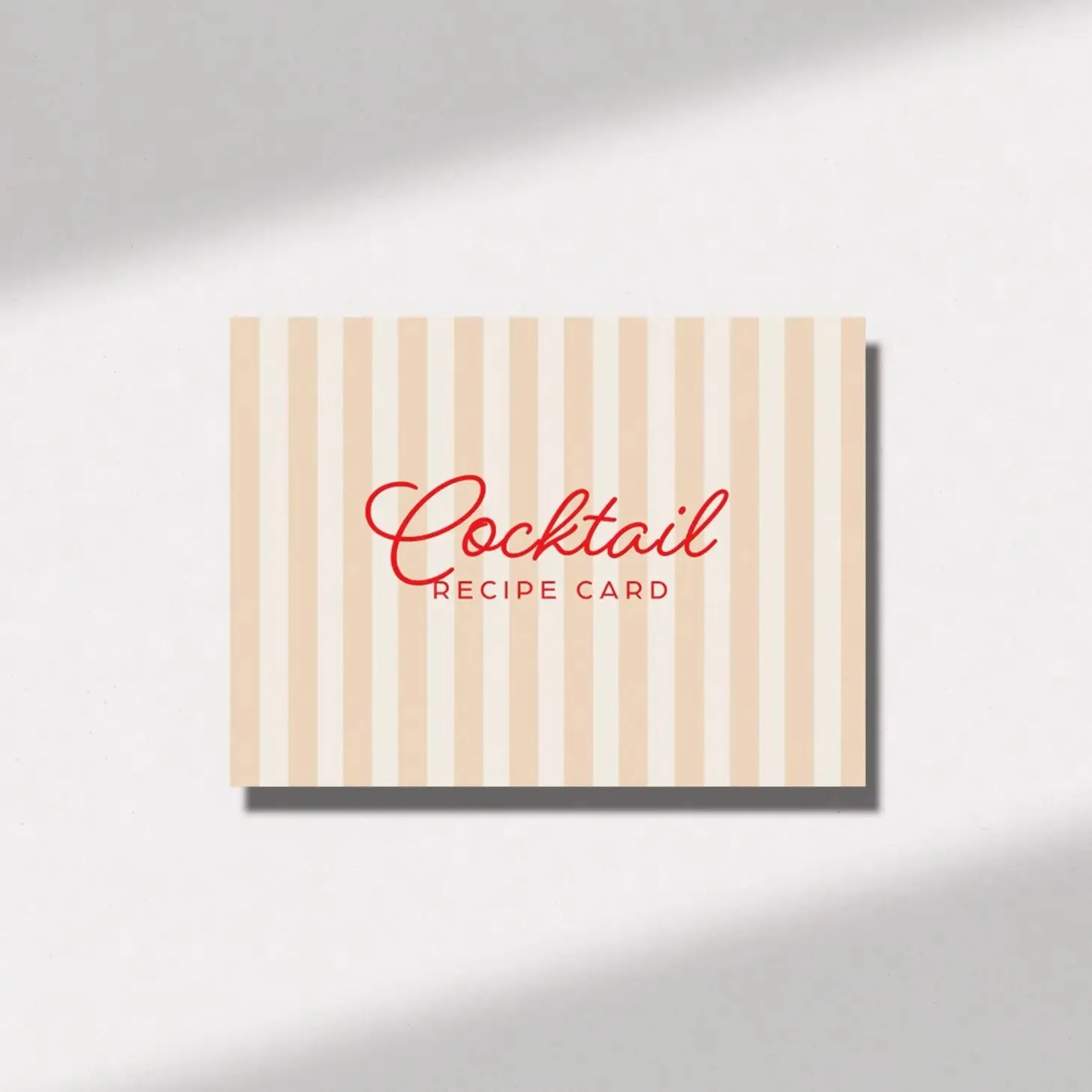 Card Set : Cocktails Recipe