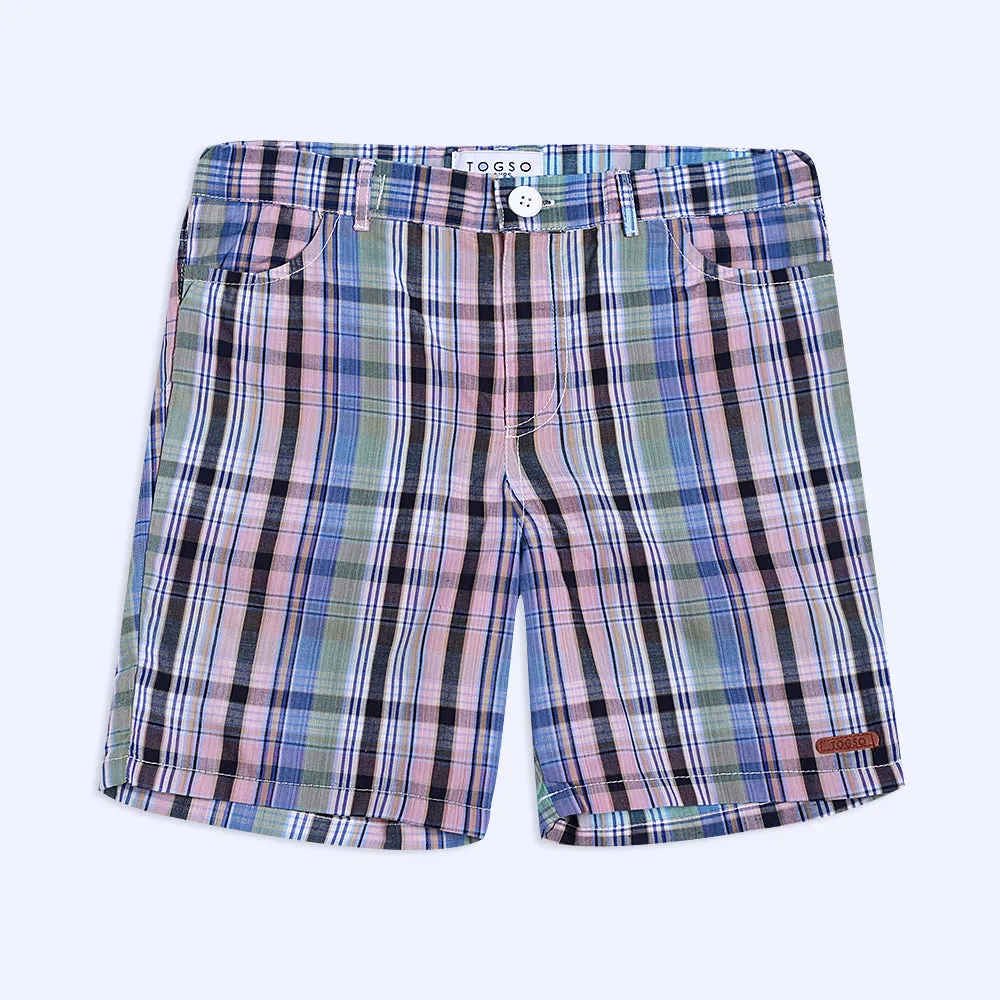 Checkered Bermuda Shorts