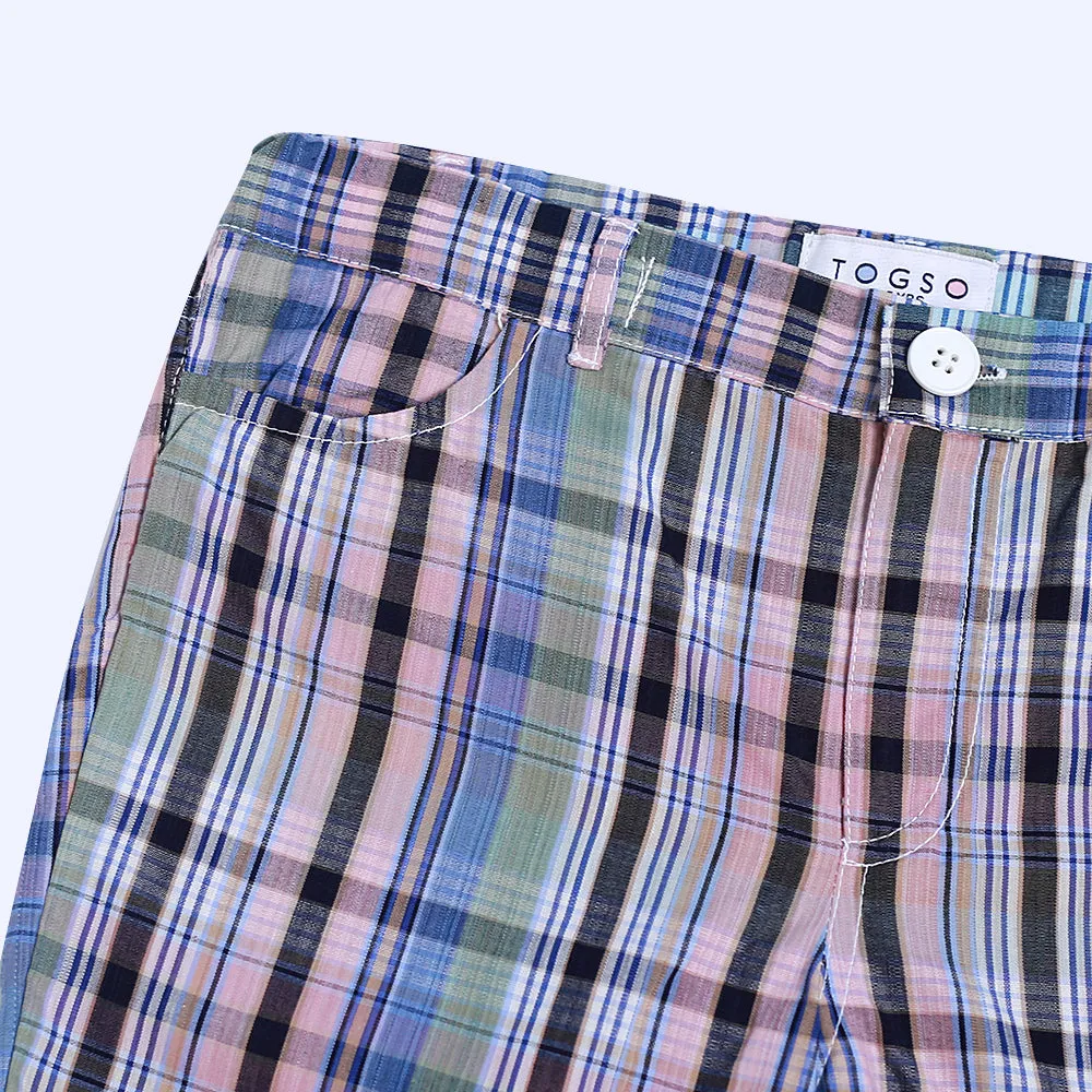 Checkered Bermuda Shorts