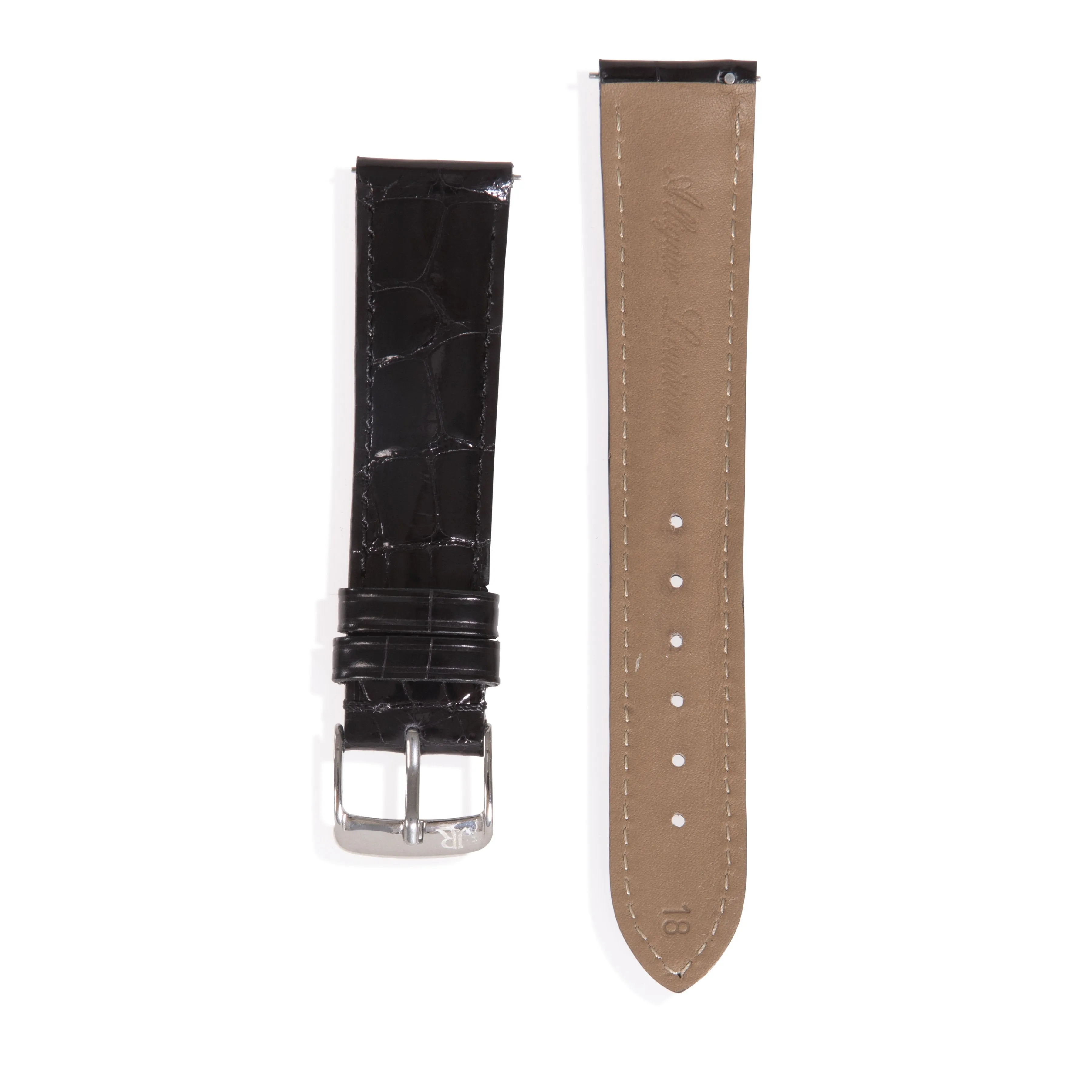 Classique Glossy Alligator Watch Strap