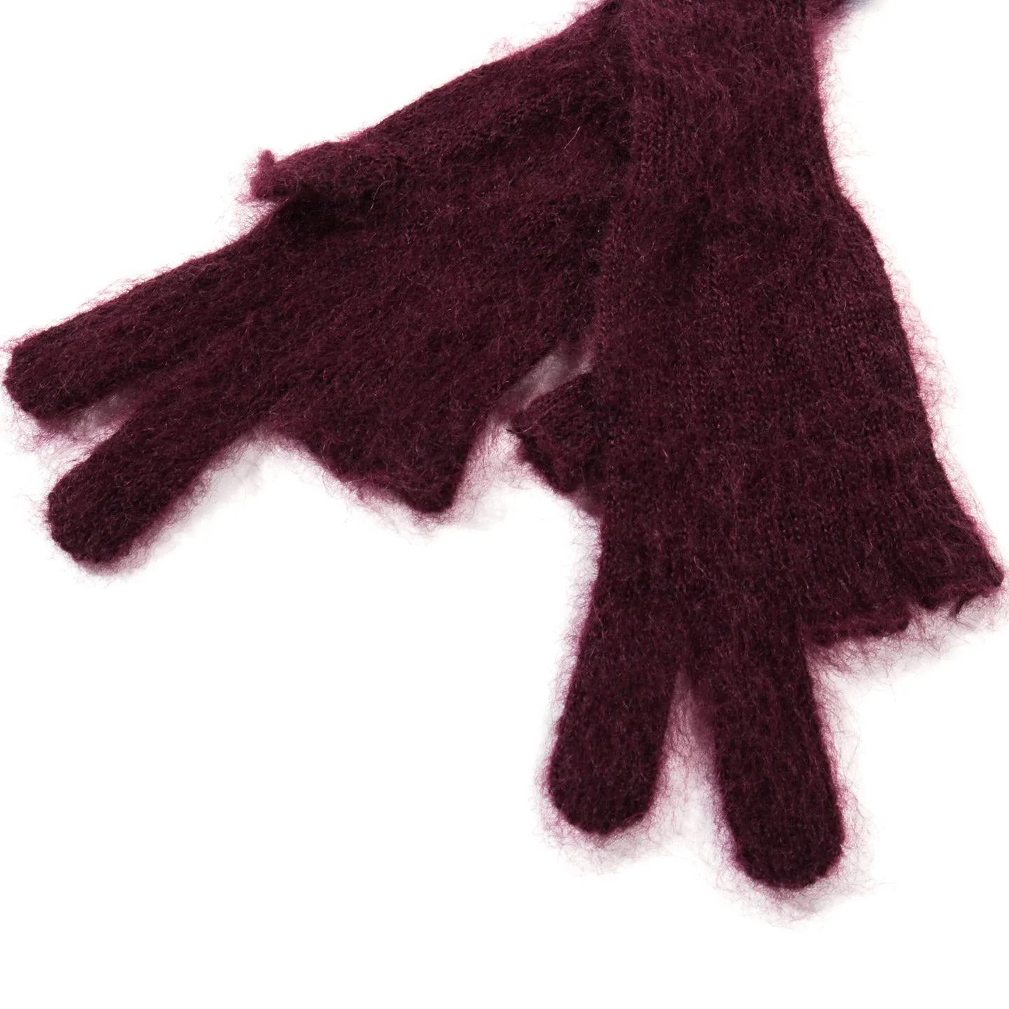 COGNOMEN PEACE MOHAIR GLOVES PURPLE