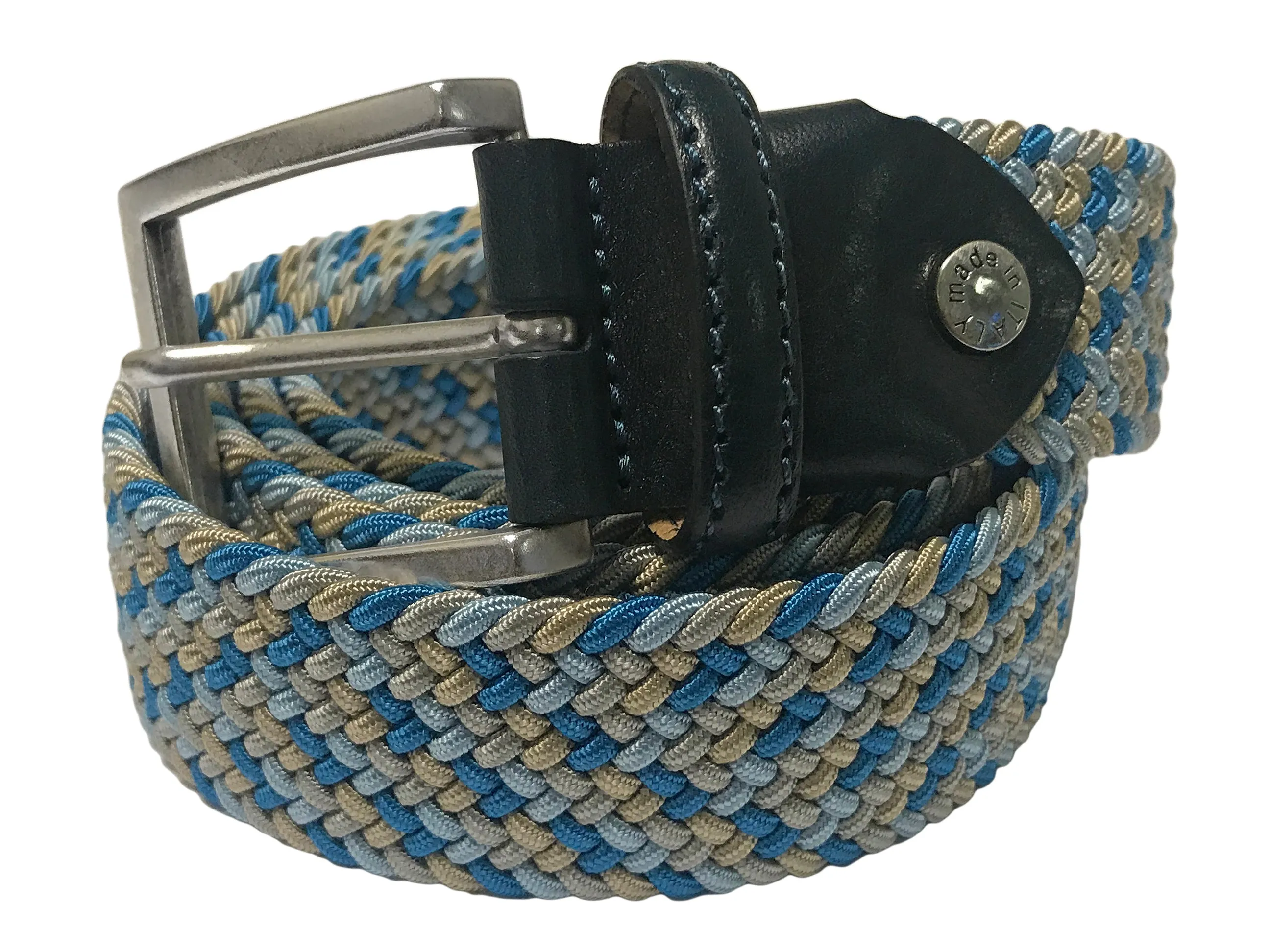 Cotton Stretch Belt Aqua