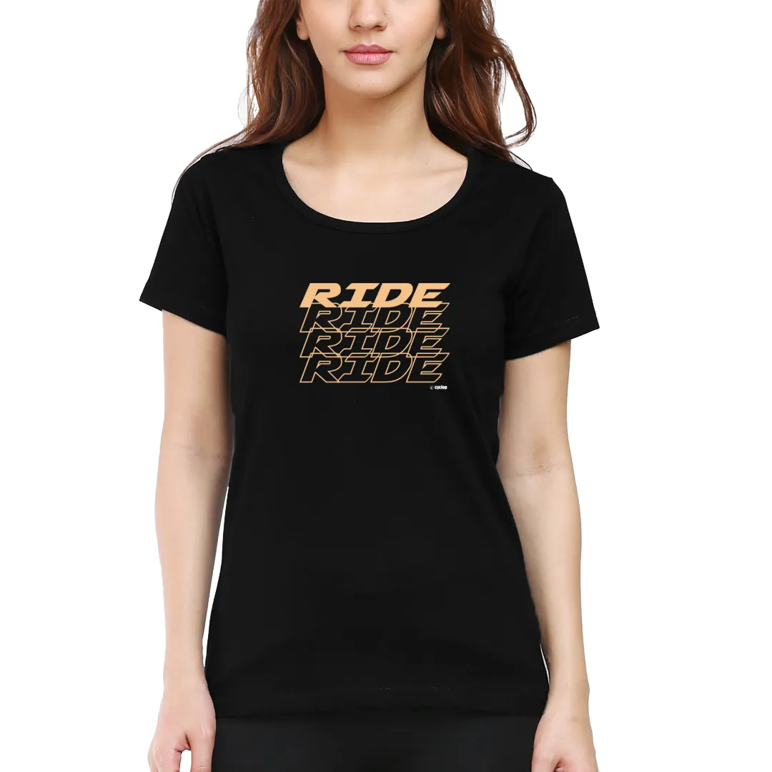 Cyclop Women's  Ride Ride Ride Cycling T-Shirt