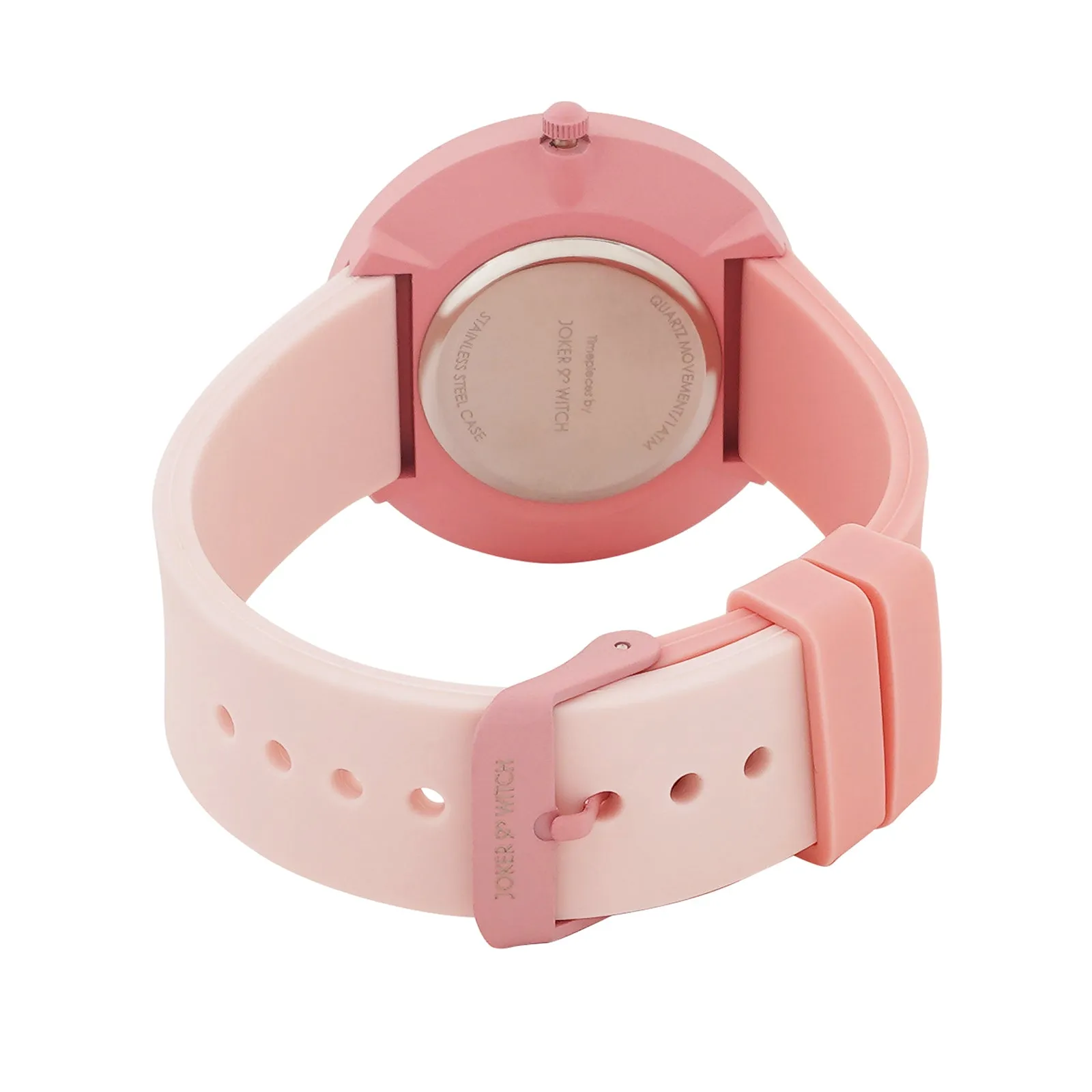 Duet Lily Luster Pink Silicone Strap Watch