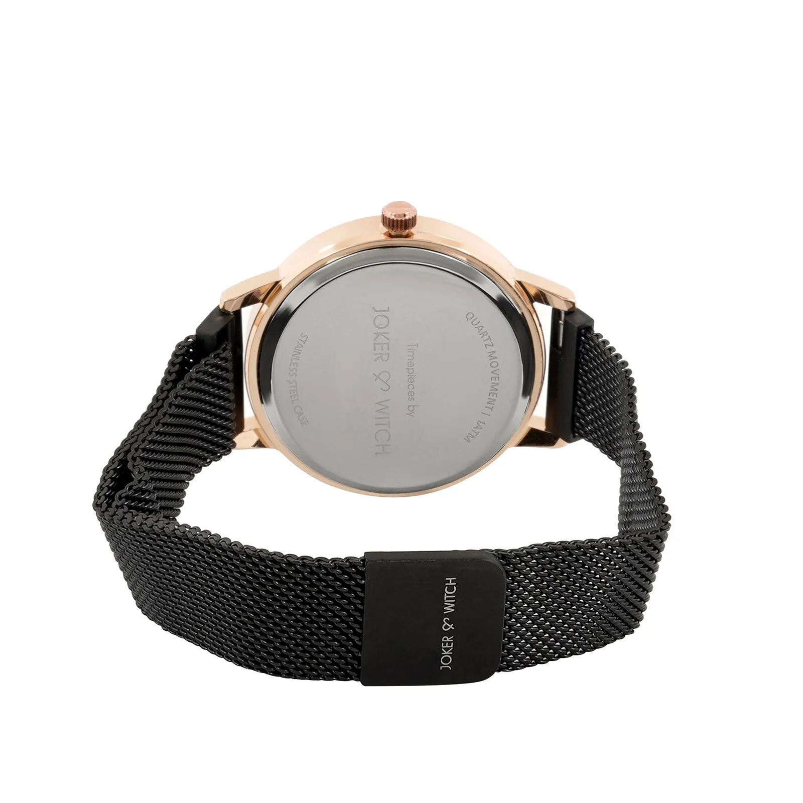 Eclipse All Black Magnetic Mesh Strap Watch