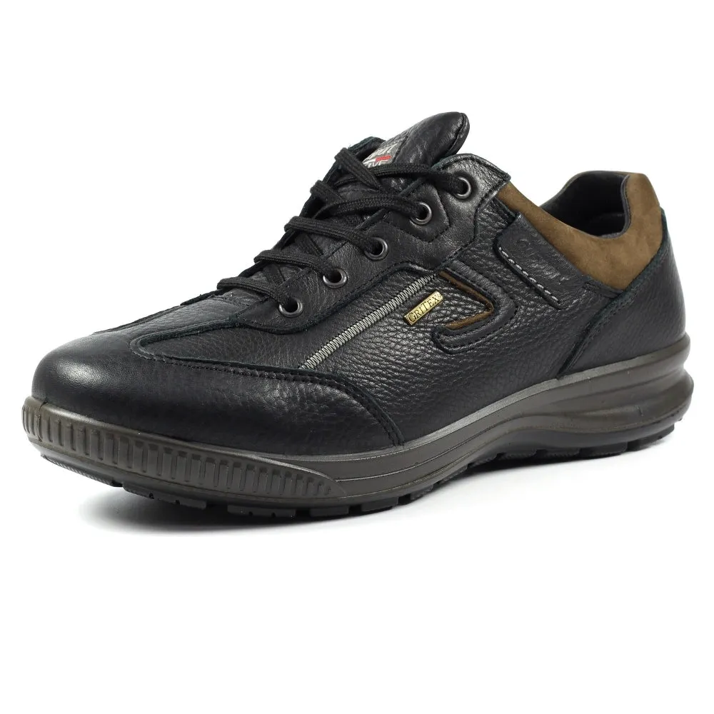 Grisport Arran Black Shoes Leather Walking Shoe Water Resistant Comfort