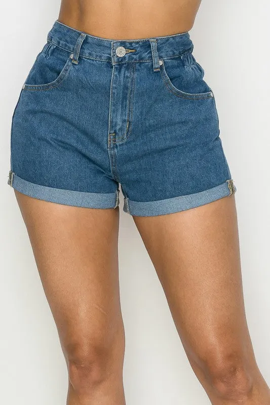 High Waist Denim Shorts