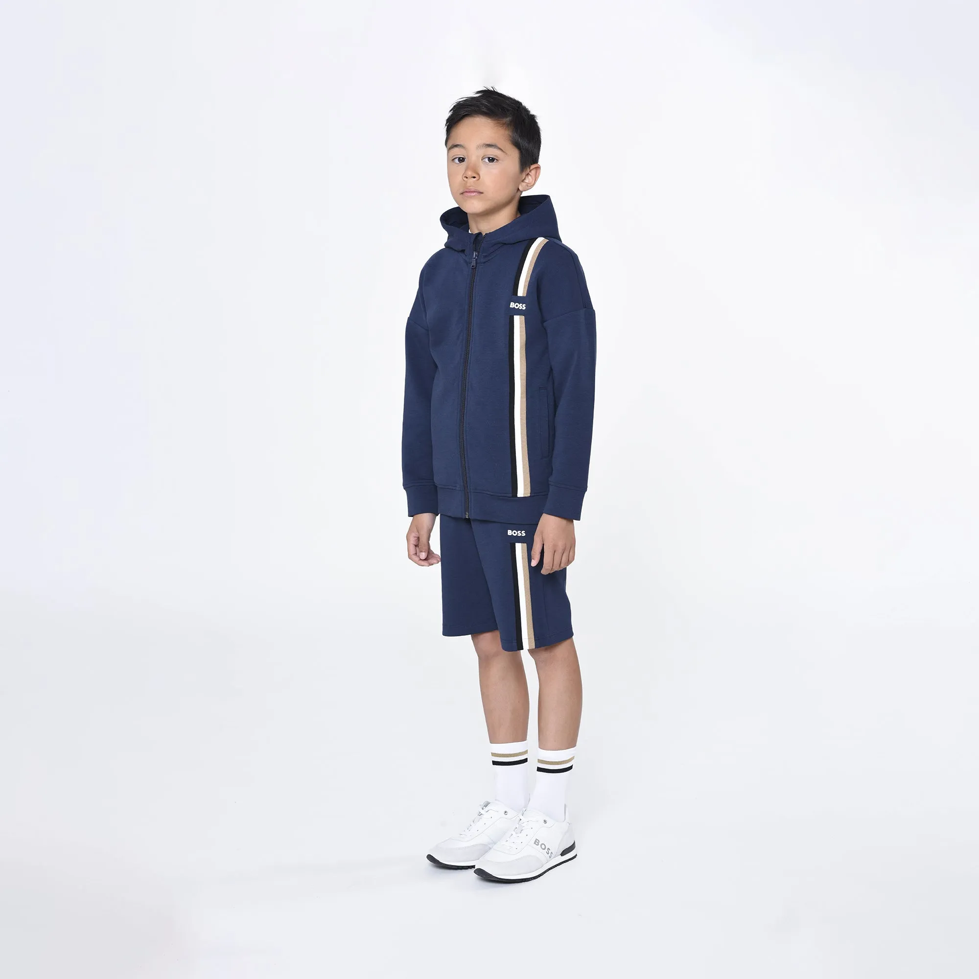 Hugo Boss Boys Zip Up Hoodie_Navy J25O54-849