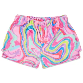 Iscream Color Swirl Plush Shorts