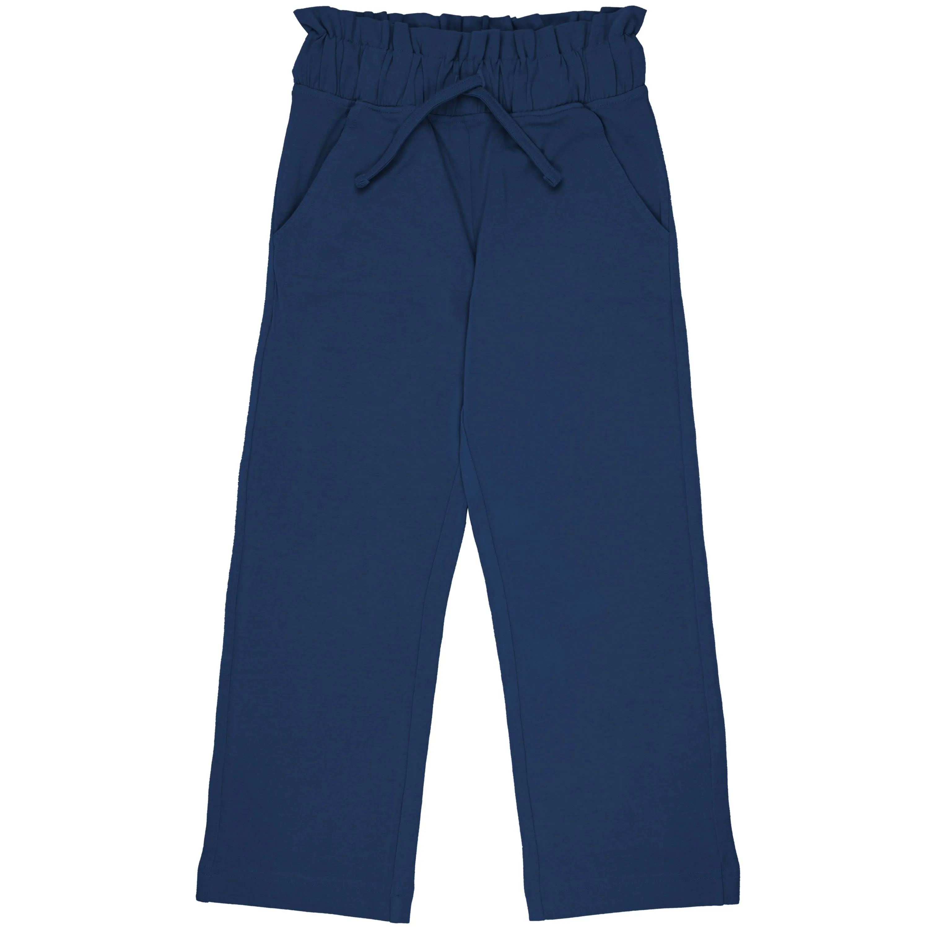 Maxomorra Navy Paper Bag Waist Sweatpants