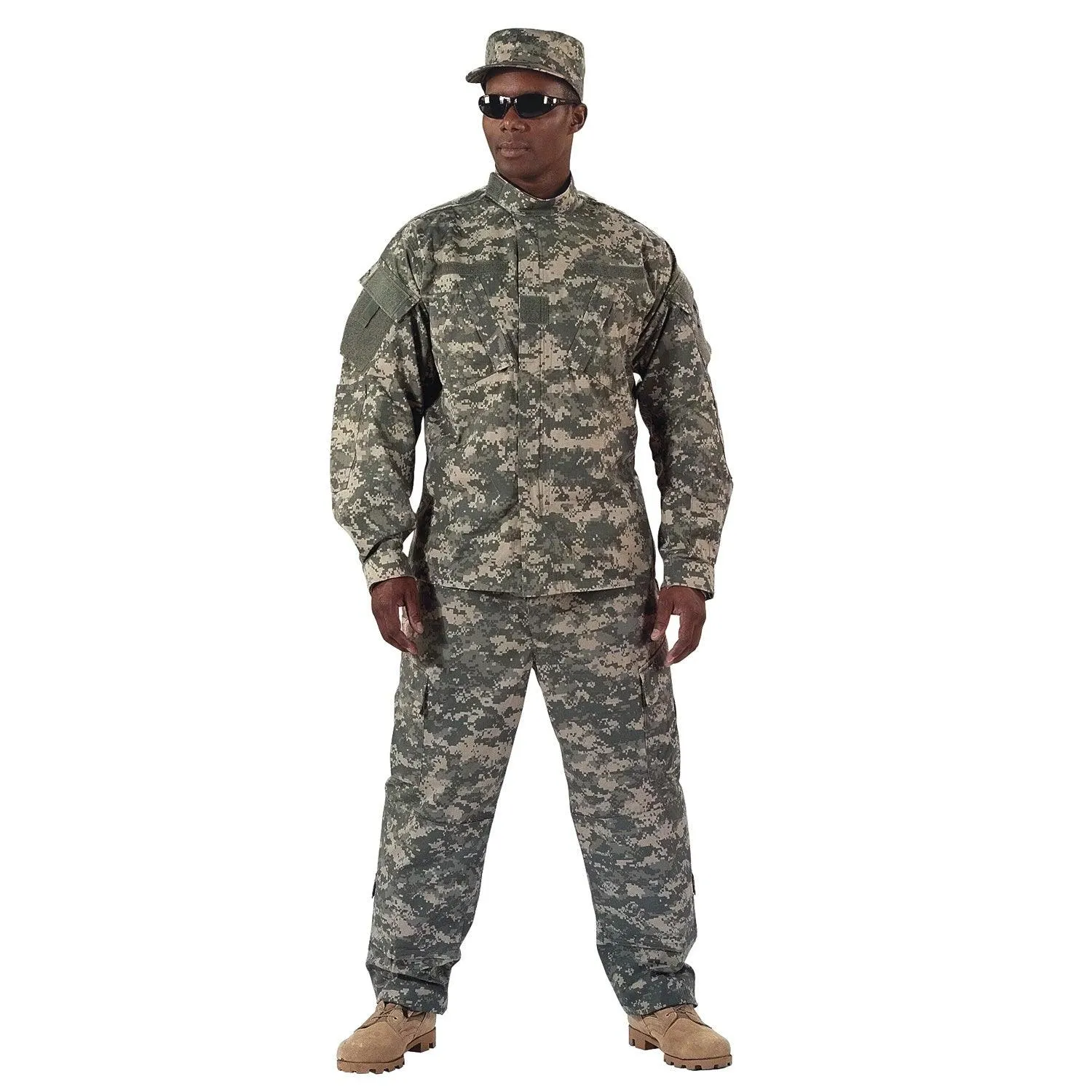 Mens Camo Combat Uniform Shirt by Rothco