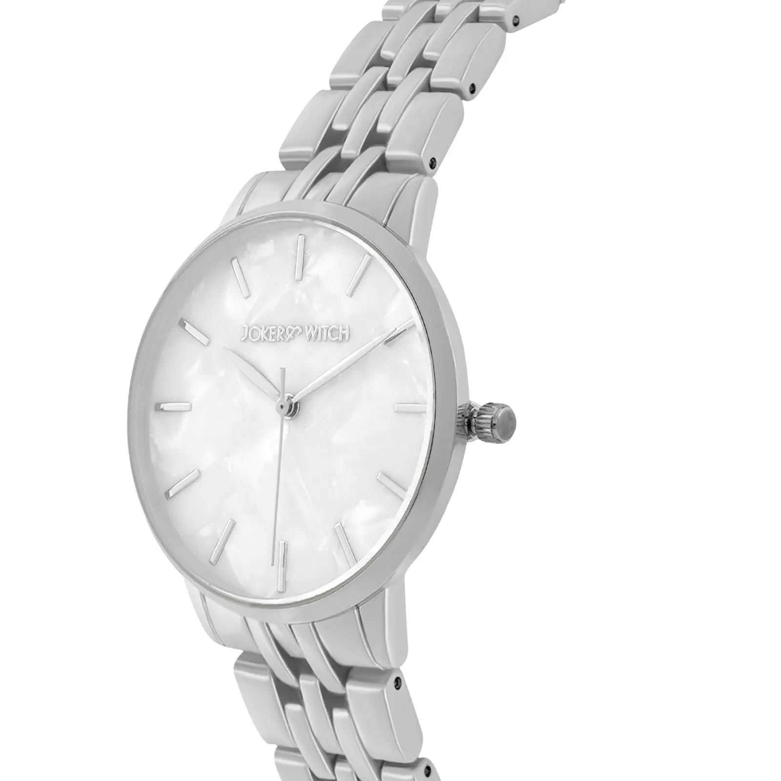 Mini Nebula White Dial Silver Watch