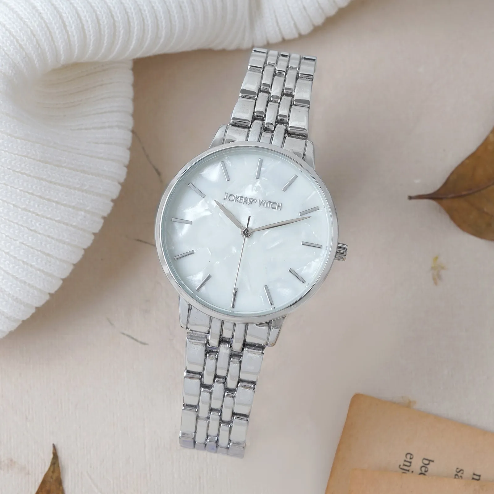 Mini Nebula White Dial Silver Watch