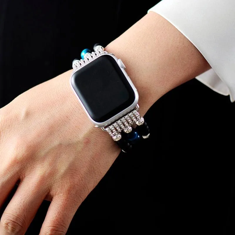 Onyx Stretchy Apple Watch Band