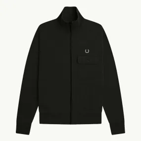 Pocket Detail Track Jacket - Black