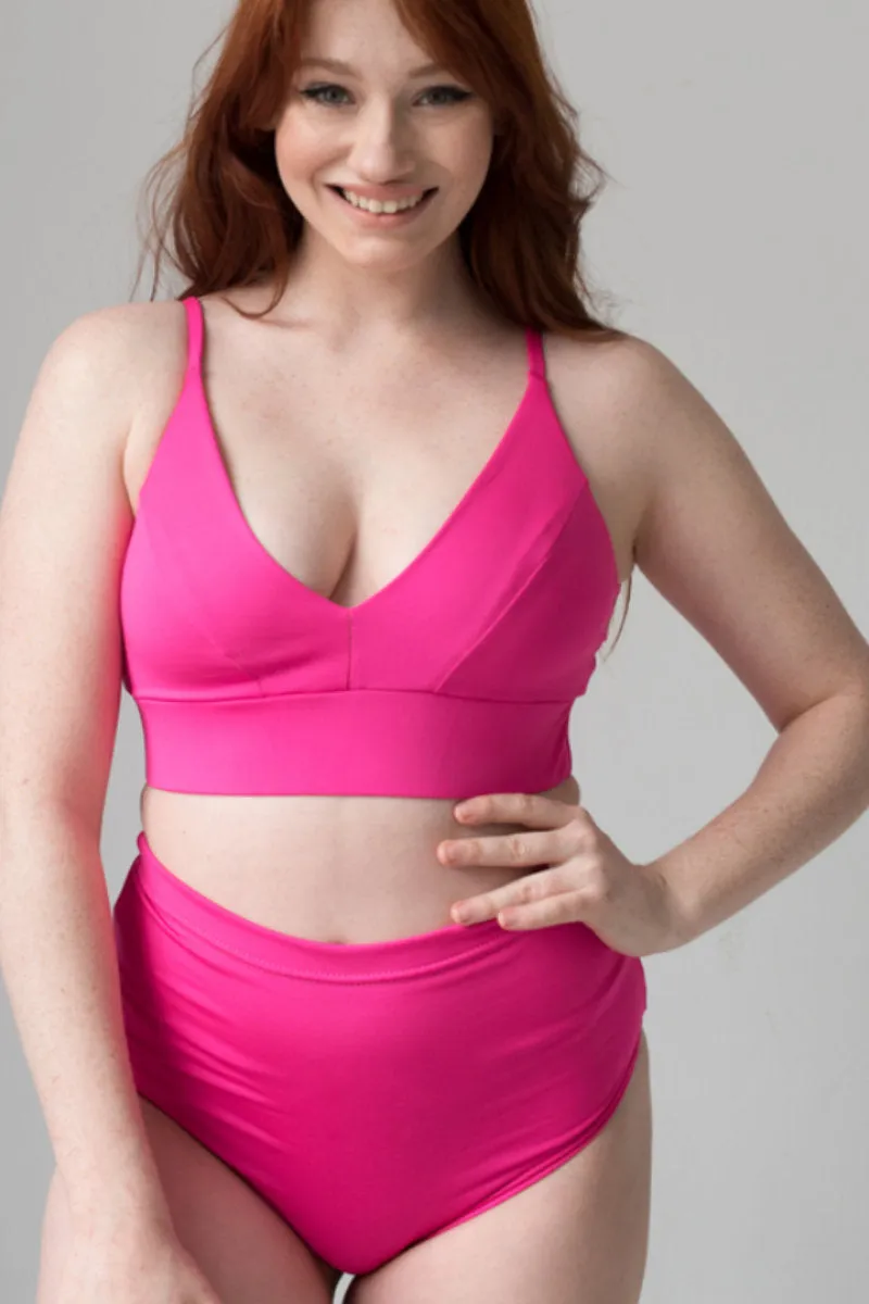 Pole Addict Lena Basic Top - Neon Pink