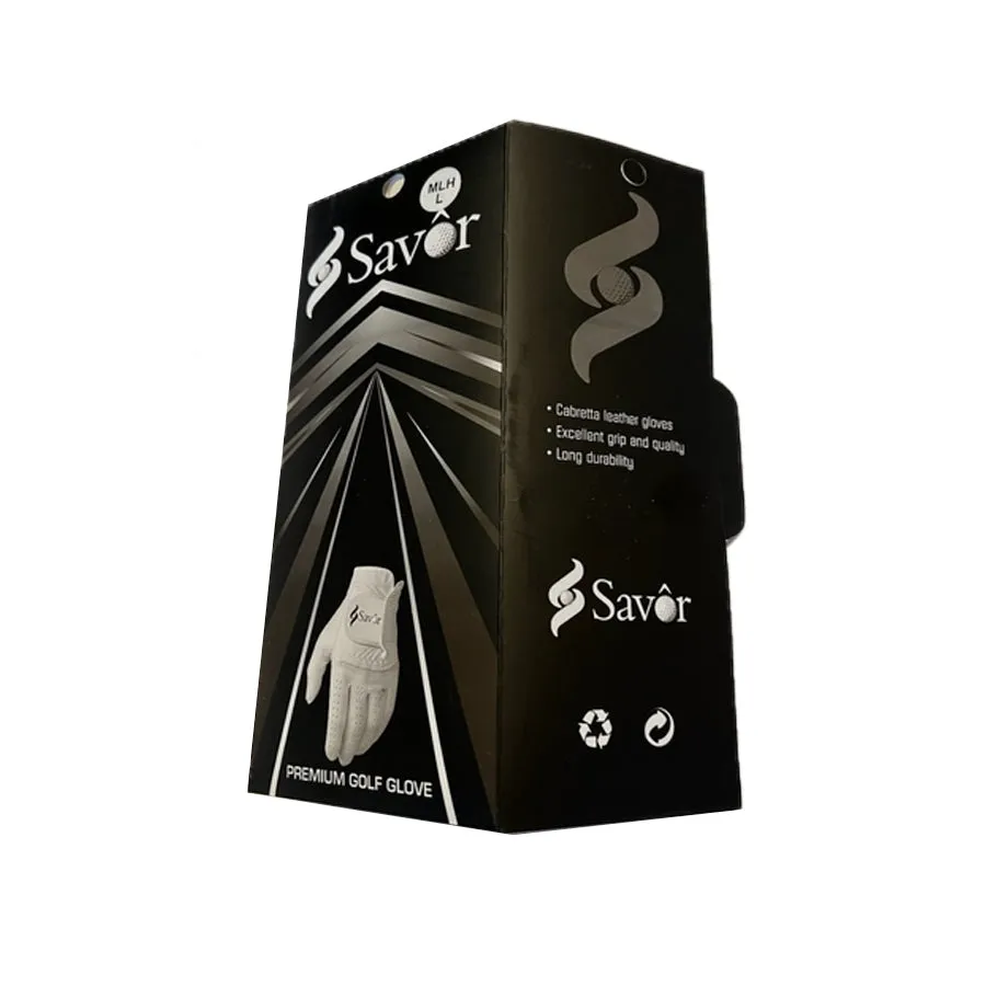 Savor 3 Pack Men's Cabretta Golf Glove