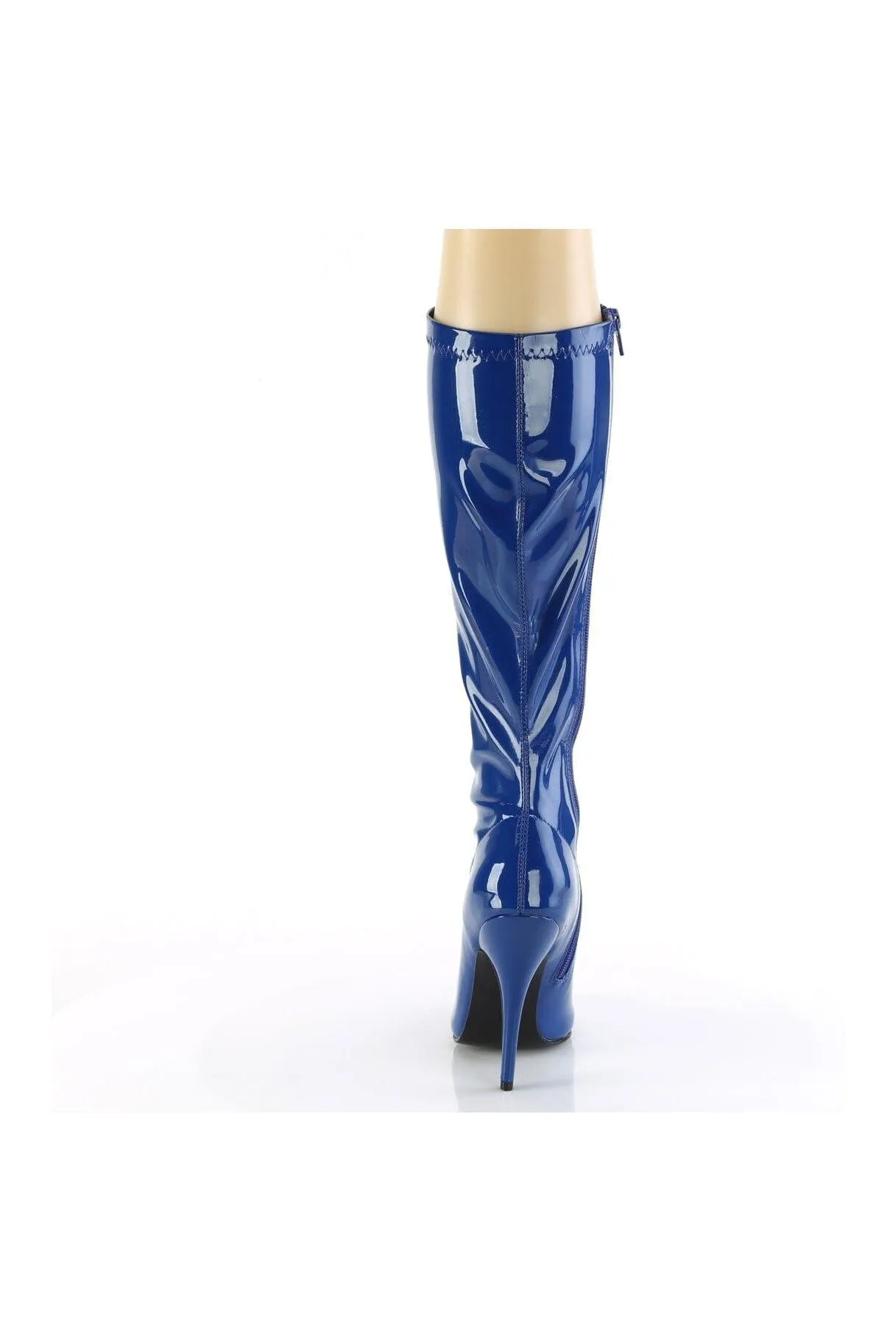 SS-SEDUCE-2000 Blue Patent Knee Boot