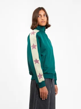 Stand Collar Track Jacket Green