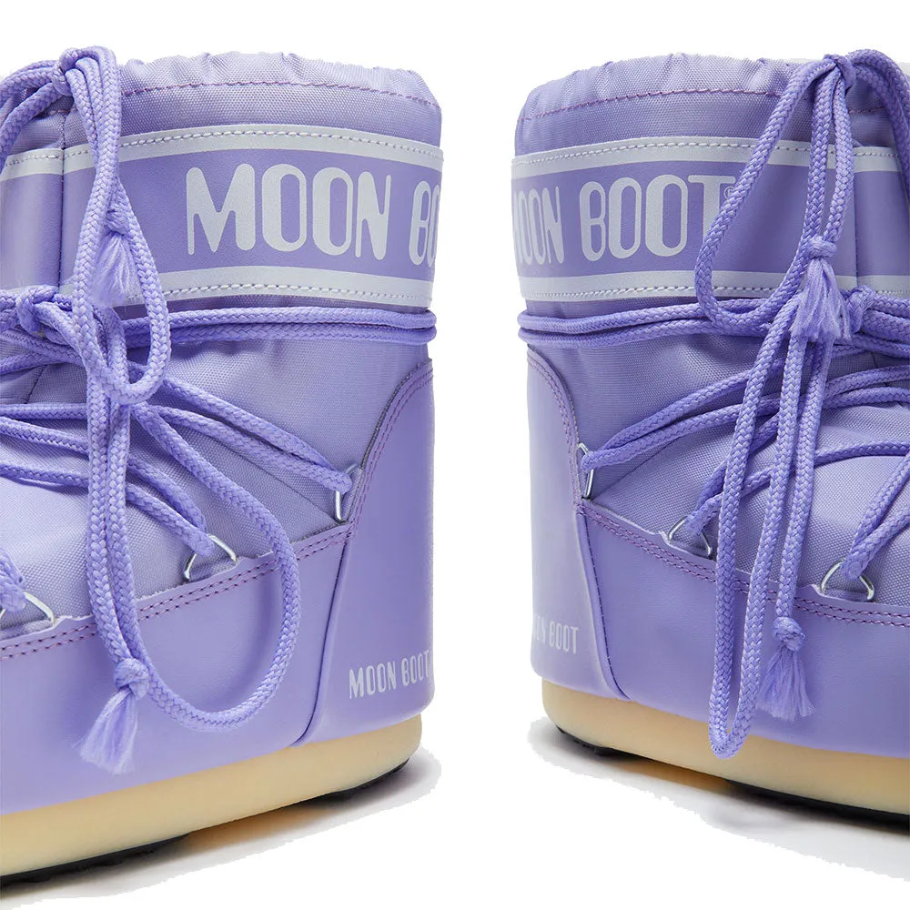 Stivali da Neve Donna MOON BOOT Icon Low in Nylon Colore Lilac