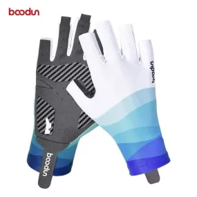 Summer Men Women Fishing Gloves Half Finger Breathable Cool Fabric Non-Slip Silicone Lure Fishing Sailing Sports Glove