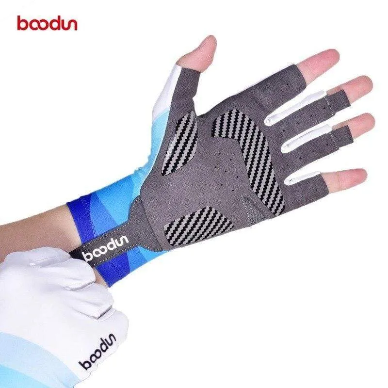 Summer Men Women Fishing Gloves Half Finger Breathable Cool Fabric Non-Slip Silicone Lure Fishing Sailing Sports Glove