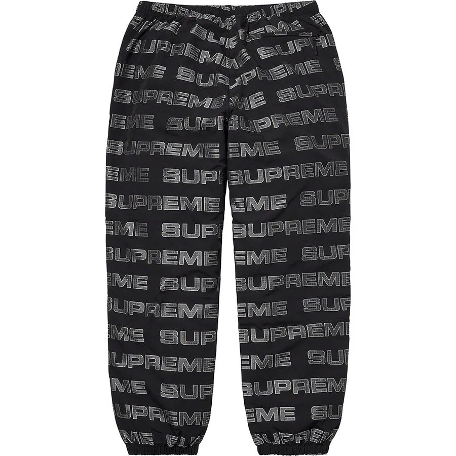 SUPREME LOGO RIPSTOP TRACK PANT-BLACK