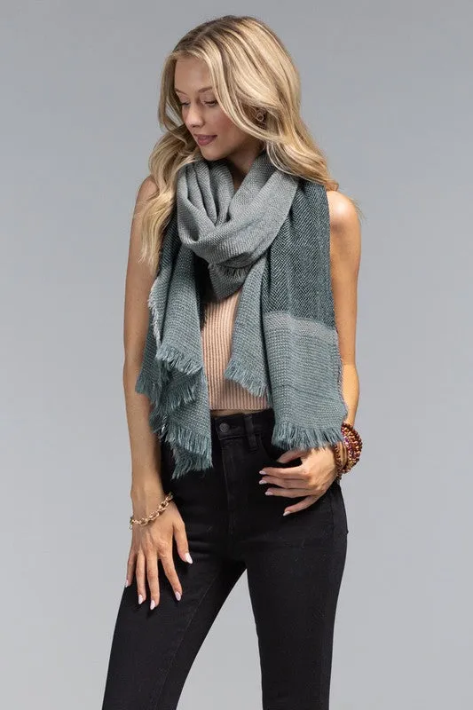 Textured Oblong Scarf-Blue