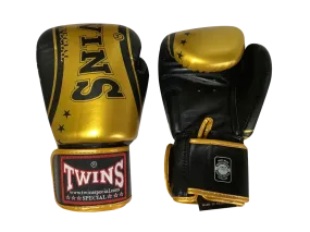 泰拳拳套 Thai Boxing Gloves : Twins Special FBGVL3-TW4 BLACK/GOLD